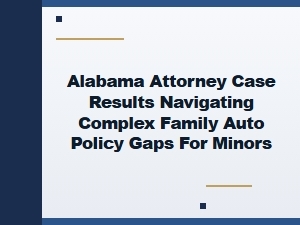 Alabama Case Result: Family Auto Policy Gaps for Minors